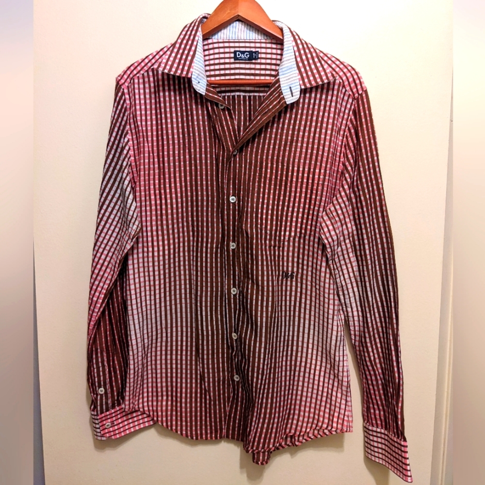 D&G Men's Button Down sz 52